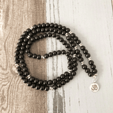 Bracelet Mala 108 Perles en Onyx | Lithothérapie Stéphanie
